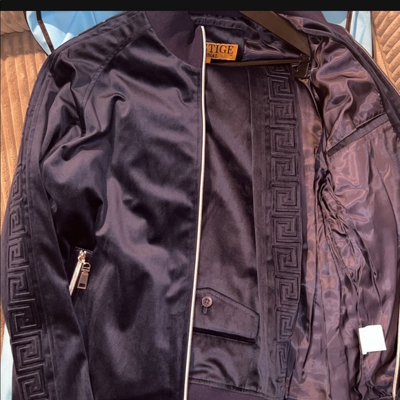 Prestige Original Navy Blue Luxury Velour Velvet - Picture 2 of 4